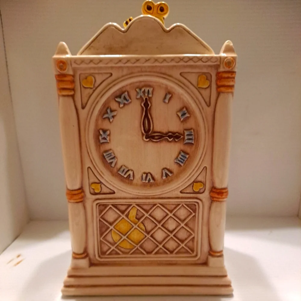 Treasure Craft Vintage Grandfather Clock Windup Cookie Jar - Picture 1 of 13